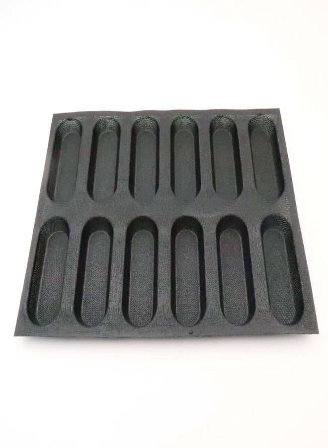 BLUE DROP Bluedrop Silicone Hot Dog Bread Forms Mini Baby Sandwich Baking Molds Food grade Perforated Eclair Sheets for Home Oven - Image 1